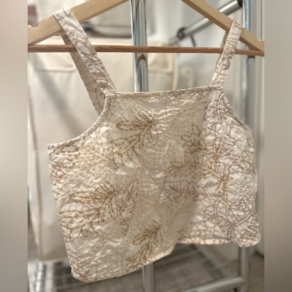 BNWOT Zara Girls embroidered tank top (fits woman size S, B/C cup) - Picture 4 of 7